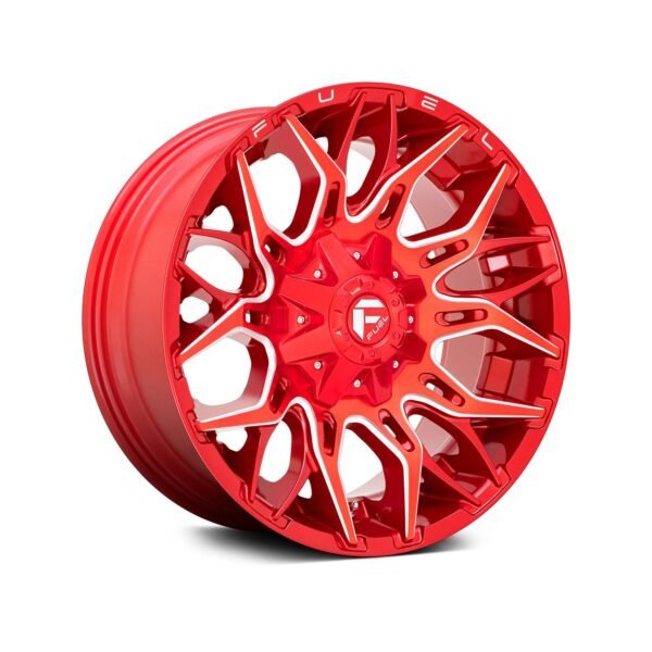 FUEL® - D771 TWITCH 1PC Candy Red with Milled Accents - Image 2